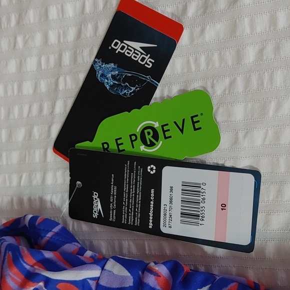 NWT Women's One Piece Multicolored Speedo Swimsuit - Picture 6 of 16